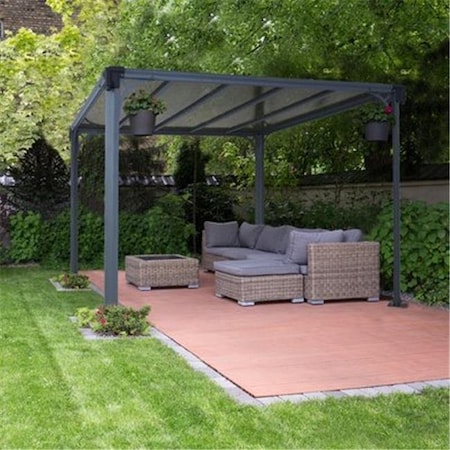 Palram Palram - Canopia HG9172 Milano 3000 Gazebo - 10 x 10 ft. - Gray/Bronze HG9172